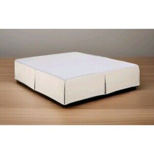 Cathay Home Creamy Off White TWIN Brushed Microfiber Pleated Easy Fit Bed Skirt